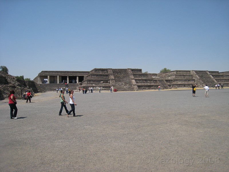 Mexico Pyramids - Mexico City 2009 0685.jpg - A trip to the Teotihuacan area of Mexico to visit the pyramids. A vast complex and a great climb to the top. This was followed by lunch in a cave, then a visit to the historical center of Mexico City. March 2009.